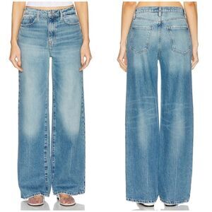 FRAME Le Jane Wide Leg Jeans Varsity Blues Size 32
